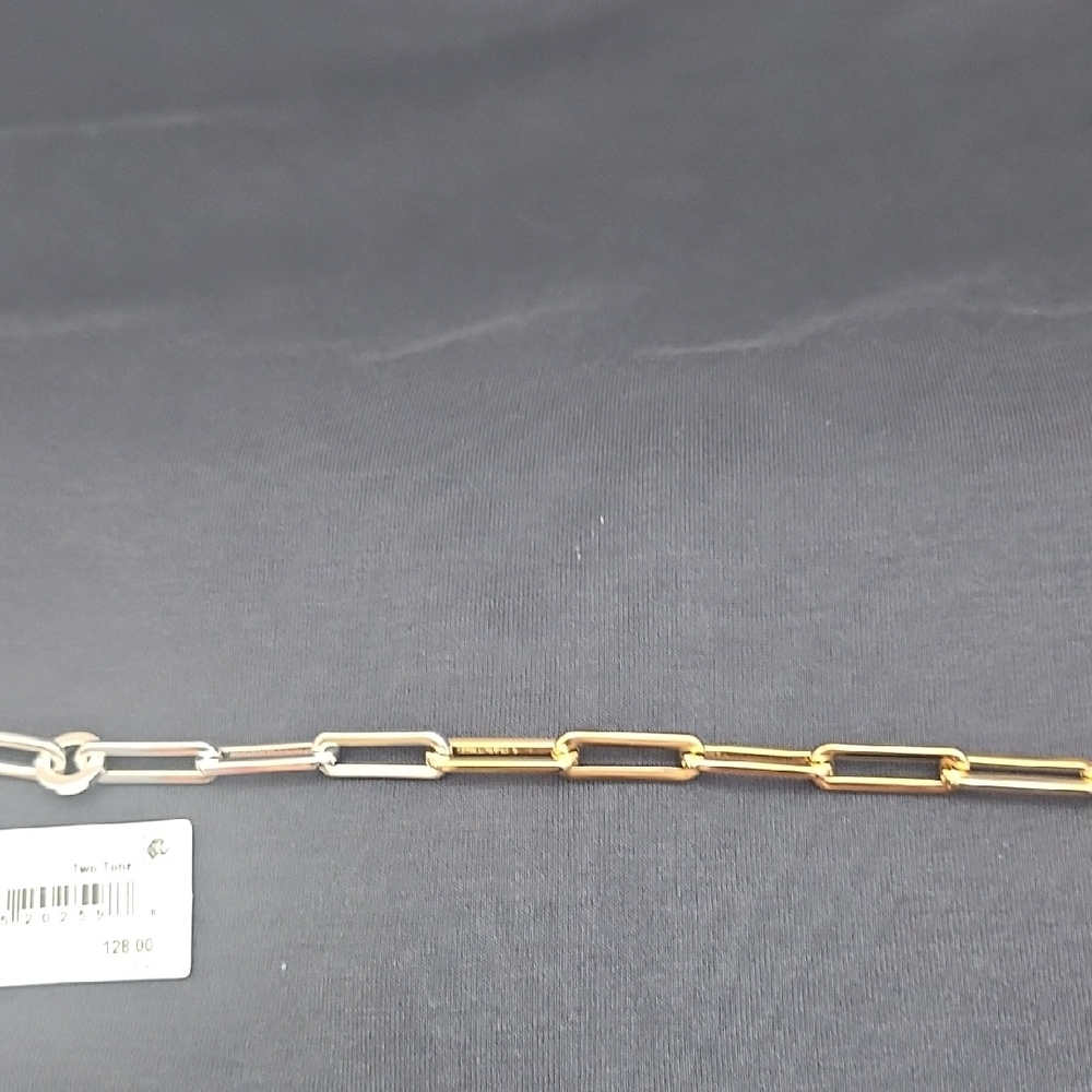 JENNY BIRD Two-Tone Gold and Silver Chain Bracelet - Picture 5 of 9